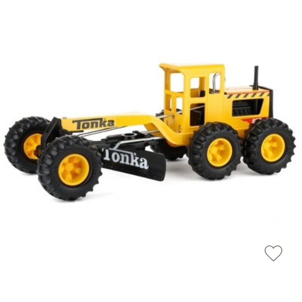 Tonka Steel Classics Road Grader Construction Toy Vehicle